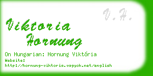 viktoria hornung business card